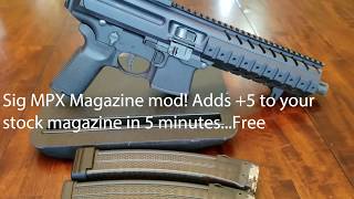 Sig MPX do it yourself +5 Magazine Mod.... Super easy!!!