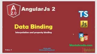 AngularJS 2 - Data Binding (interpolation binding and property binding)