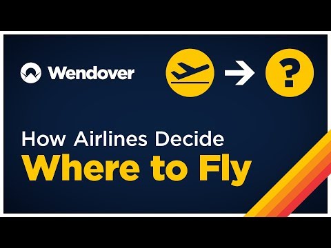 How do airlines decide which routes to fly?