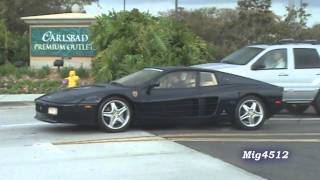 Ferrari 512 TR Tubi Exhaust Acceleration