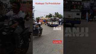 Kadapa To Proddutur Bus #shorts #bus #busmoving #buslovers