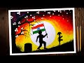 Kargil Vijay diwas poster/chart drawing. Indian independence day chart/poster drawing tutorial.