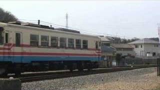 【三木鉄道】ミキ300形105三木駅到着（080329）