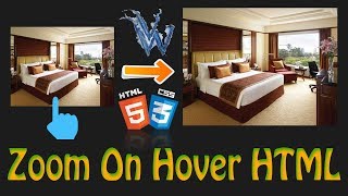 Zoom On Hover HTML | Image zoom in zoom out html code | Hover Zoom CSS | By Amazing Techno Tutorials