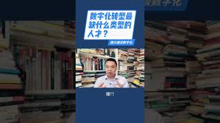 数字化转型最缺的人才数字化人才数字化组织数字化管理动态能力与数字化能力