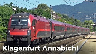 Osterreichisch Züge Vlog #100 - Klagenfurt Annabichl Bahnhof 25.06.2023