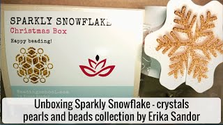 Unboxing Sparkly Snowflake Curated Box - Beading School by Erika Sandor