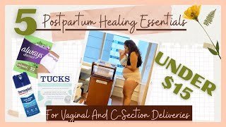 5 Postpartum Healing Essential Must Haves Under $15 For Vaginal & C-Section Deliveries | Oh Mother