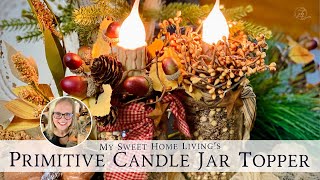 Primitive Jar Topper - Country Candle Jar Decoration DIY