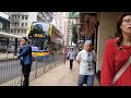 des voeux road central hong kong 4k hdr walking tour..