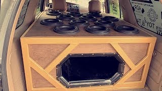 FIRST STEEL FABRICATED SUBWOOFER BOX I HAVE EVER SEEN!? 12 10S CRAZY FLEX!!!