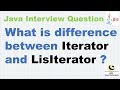 What is difference between Iterator and LisIterator ? || Java Interview Question