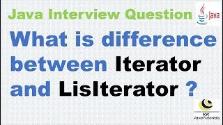 What is difference between Iterator and LisIterator ? || Java Interview Question