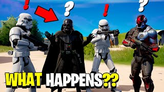 What Happens if Boss Foundation Meets Boss Darth Vader \u0026 Stormtroopers Fortnite!