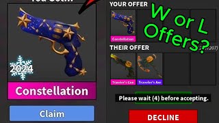 What Are People Offering For The NEW Constellation Gun? Insane Offers 🎄 (Murder Mystery 2) #roblox