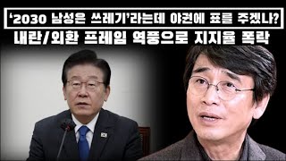 '2030 남성은 쓰레기'라는데 야권에 표를 주겠나? 내란/외환죄 프레임 역풍?