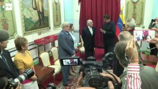 Maduro recibe a expresidentes latinoamericanos invitados por la oposición