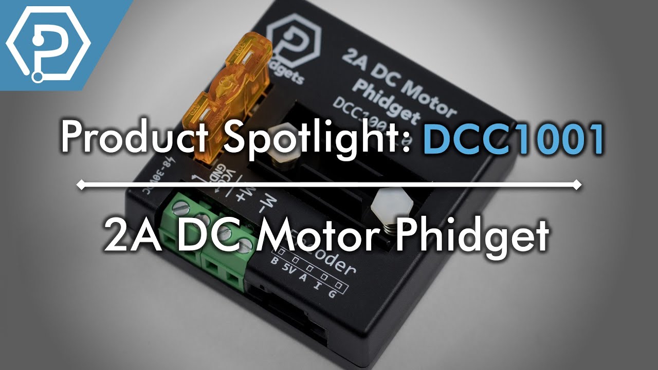 Phidgets Dcc1001 2a Dc Motor Controller Youtube