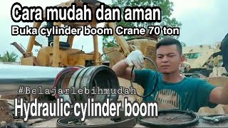 Tadano TG700 //Cara mudah dan aman buka seal hydraulic cylinder boom