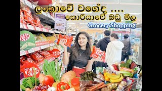 අපිත් එක්ක කොරියාවෙ grocery  shoping යමු.  ලන්කාවේ වගේද කොරියාවේ බඩු මිල 😵..sinhala korea#