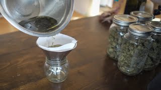 How to make FLAVORLESS Cannabis Oil for High Quality Edibles with Dosing Instructions