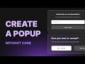 How To Create a Popup Without Code | Divhunt Plugin Tutorial