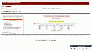 Course Request Tutorial