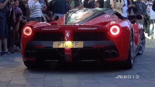 The First LaFerrari On Road In London - Brutal Revs, Acceleration and Downshift