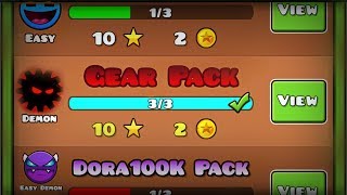 NEW GEAR PACK?! 'Gear / Gear II / Gear III' ALL LEVELS 100%! | Geometry Dash [2.