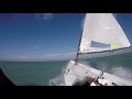 rs aero sailing in 30 knots of wind