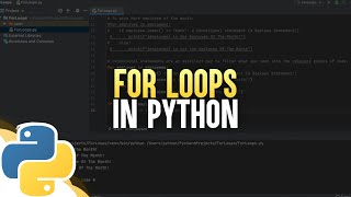 Loop Through Lists In Python | Python For Loops