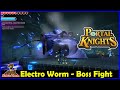 Portal Knights Ancient Evil Electro Worm Boss Fight Co-op Gameplay - No Comment