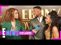 Jonathan Majors and Meagan Good Reveal Engagement Details | E! News