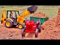 Material Shifting Work | JCB Backhoe loader |🚜Swaraj 744 FE | Mahindra 575 Di |Tractor4WD