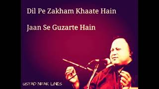 Dil pe zakham khate hai / singer - nusrat fateh ali khan / dhakad whatsapp status