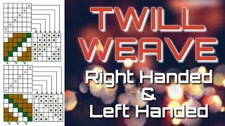 How To Make Twill Weave||Right Handed \u0026 Left HandedTwill Weave||Textile Technology||