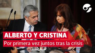 Alberto Fernández y Cristina Kirchner, juntos tras el quiebre en el Gabinete