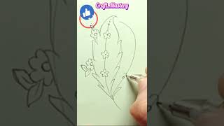 Try THIS! Everyone can #DRAW #Art🎨is Fun  #drawing✏️#easy Leaf🍃, #shorts #youtubeshorts #howto #arte