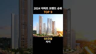 2024 아파트 브랜드 순위 TOP 15