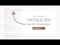 On-Page SEO: Page Titles & Meta Descriptions (Showit)