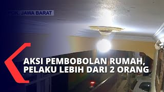 Terekam CCTV! Aksi Komplotan Pembobol Rumah di Kawasan Permukiman Padat di Cimanggis