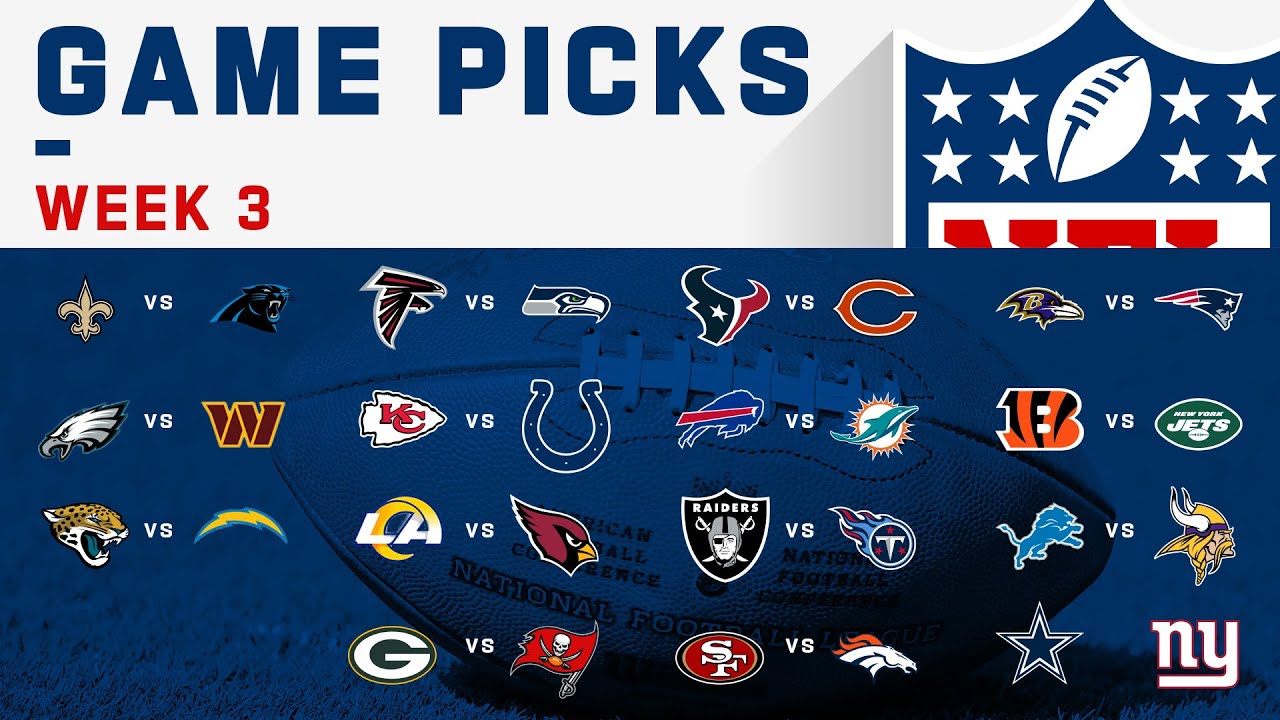 NFL Week 3 Game Picks! - YouTube