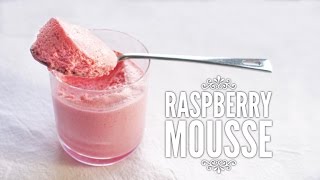 Raspberry Mousse - Little added sugar - also works with strawberries