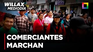 Willax Mediodía - OCT 23 - TRANSPORTISTAS Y COMERCIANTES MARCHAN AL CONGRESO | Willax