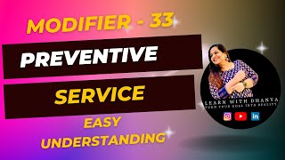 Understanding Modifier 33 #medicalcoding #modifier #cptmodifier #learnwithdhanya