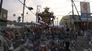 関東有数のあばれ神輿 2013年度埼玉県吉川市八坂祭り（青栄会）その７