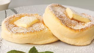 Japanese souffle pancakes with just 1 egg and no baking powder! 🥞