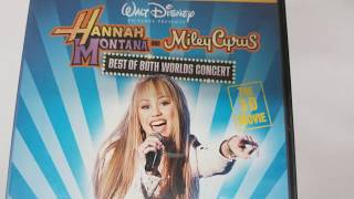 UNBOXING Hannah Montana and Miley Cyrus: The Best of Both Worlds Concert: The 3-D Movie DVD COVER 4K