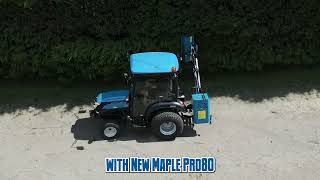 The Maple Pro Hedgecutter on the Solis 26HST Compact Tractor with Cab