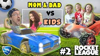 Let's Play Rocket League! PARENTS vs. KIDS - Match #2 (FGTEEV Family Gameplay)